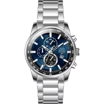 Hodinky JVD Pánské ocelové vodotěsné ocelové hodinky - chronograf JVD JE1018.2 ( )