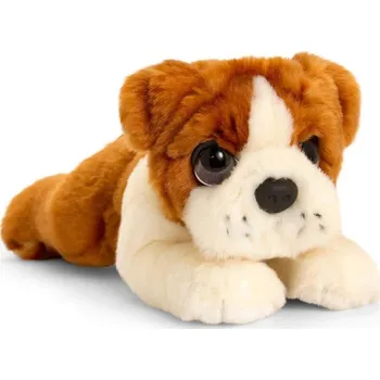 plyšák KEEL SD2631 Plyšové štěńátko bulldog 25 cm ležící