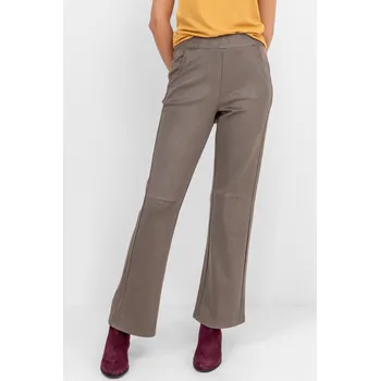 Dámské tričko Zoso semišové kalhoty Stephanie hnědé Velikost: XS