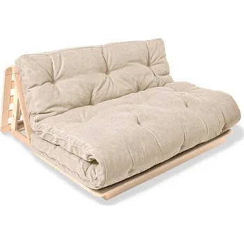 Křeslo sofa LAYTI by Marior - 140x200 cm - neošetřené (bez oleje, laku) + futon mocca 755