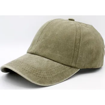 Kšiltovka Fiebig - Headwear since 1903 Khaki kšiltovka z seprané bavlny - Baseball Cap Washed Cotton Velikost: Unisize (S-XL)