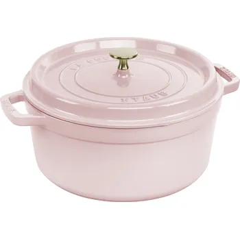 Hrnec Staub Litinový hrnec s poklicí Cocotte, Ø 26 cm / 5,2 l, růžová 1032973