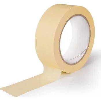 Maskovací lepící páska 30mm x 50m - solvent (90°C) (Maskovací lepící pásky - impregrovaný krepový papír, solvent )