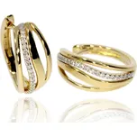 Zlatnictví Helios Náušnice s linkou diamantů