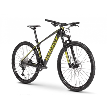 Horské kolo GHOST Lector Base 2022 Jet Black/Kiwi Green Velikost: M