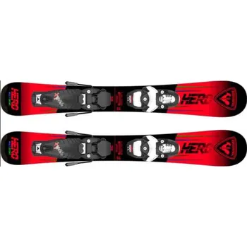 Sjezdové lyže ROSSIGNOL Dětské sjezdové lyže Hero Pro Pre-Drilled Jr + vázání Team 4 GW 92cm ČERVENÁ 2023