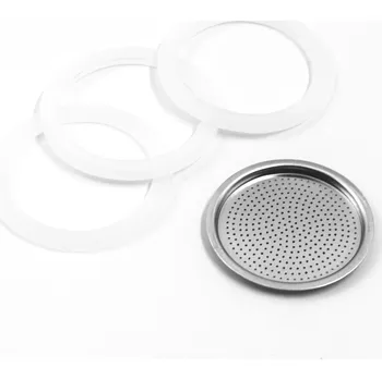 Moka konvice ZANETTI Těsnění do moka konvice STAR 6 šálky, 3 ks + sítko