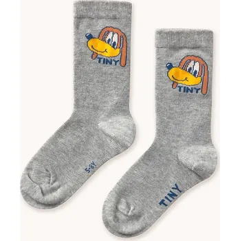 Dětské ponožky Tinycottons DOG MEDIUM SOCKS AW25.492 šedá 90X, vel. 26/29