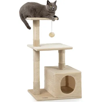 Škrabadlo Lionto, 85 cm, béžová kočka