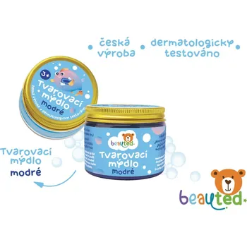 Houpací síť Teddies beauted - Tvarovací mýdlo v uzavíratelné dóze - modrá