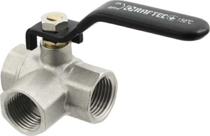 Třícestný kulový ventil 3/4", RAFTEC (TDRH02)