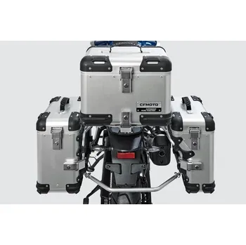 450MT hliníkové kufry CFMOTO stříbrné od Throttle Punks Výbava: Levý