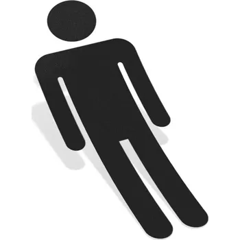 Samolepicí dekorace na vozidlo Samolepka WC - MUŽI - 6x15,6