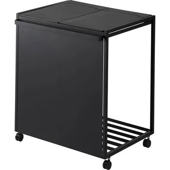 Odpadkový koš 2-dílný koš na tříděný odpad Tower 1821, černý