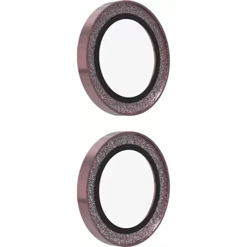 ZAGG Ochranná čočka Premium pro Apple iPhone 17/16/16+ - růžová třpytka