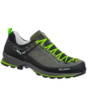 Pánská treková obuv Salewa Mountain Trainer 2 Leather pánské boty Smoked/Fluo Green vel. UK 9 / EU 43