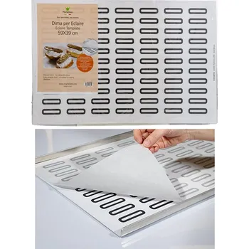 CZ distribuce Šablona plastová (77 ks mini eclairs) tvar: 1,8x6cm