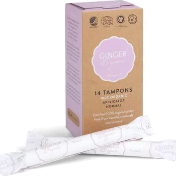 Menstruační tampony Ginger Organic Tampony s aplikátorem Normal 14ks