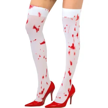 Karnevalový doplněk Fiestas Guirca Punčochy bílé zakrvácené