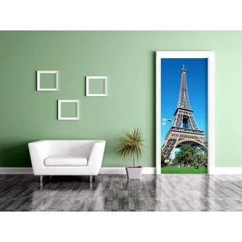 Fototapeta Samolepící fototapeta na dveře - Eiffelova věž