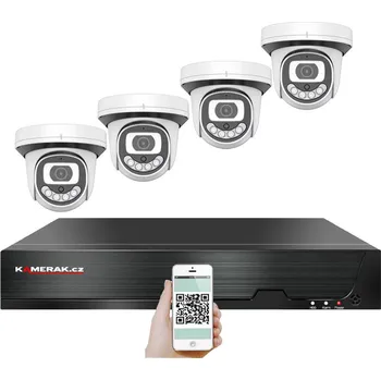Kompletní kamerový systém PoE IP 4 kamerový set XM-412B 4MPx, CZ menu