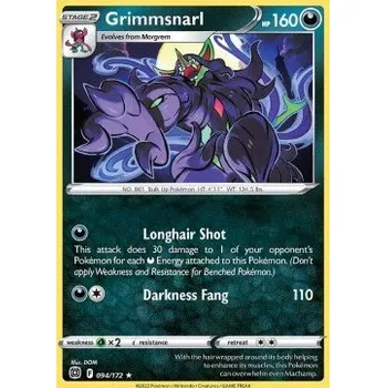Volný čas Pokémon BRS 094/172 Grimmsnarl - Brilliant Stars Stav: Near Mint, Verze: NORMAL