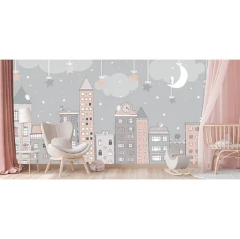 Fototapeta Dětská fototapeta na zeď - Město snů Typ: Samolepící vinylová
