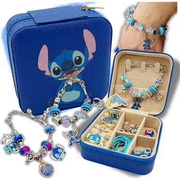 Dětské navlékací korálky Sada na výrobu náramků korálky Stitch