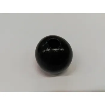 Korálek Dřevěné korále na výrobu lapače snů - 40mm - černý