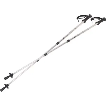 Nordic walkingová hůl Nordic walking - vycházkové hole, hliníkový systém proti otřesům 65-135cm EUROBATT stříbrná barva