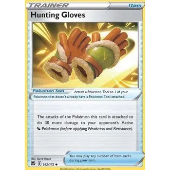 Volný čas Pokémon BRS 142/172 Hunting Gloves - Brilliant Stars Stav: Near Mint, Verze: NORMAL