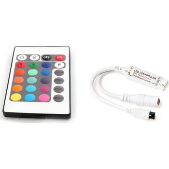 LED páska ECOLIGHT Dálkový IR ovladač k RGB LED pásku - 24 tlačítek BA0222
