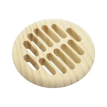 Větrací mřížka Větrací rozeta kulatá o 83 mm, sání o 68 mm, přírodní jasan
