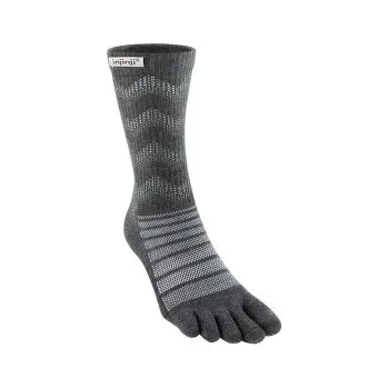 Pánské ponožky Injinji OUTDOOR MIDWEIGHT CREW WOOL SLATE šedá L