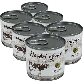 Krmivo pro psa Bohemia Pet Food BOHEMIA Hovězí vývar s kousky masa 140 ml Objem: 6 x 140 ml