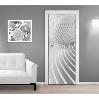 Fototapeta Samolepící fototapeta na dveře - 3D Vlny abstraktní