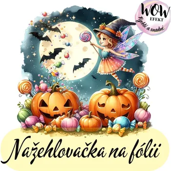 Nažehlovačky na fólii Nažehlovačka na fólii, HALLOWEEN, kouzelný svět, 1 kus Zvolte VELIKOST motivu ZDE:: Menší