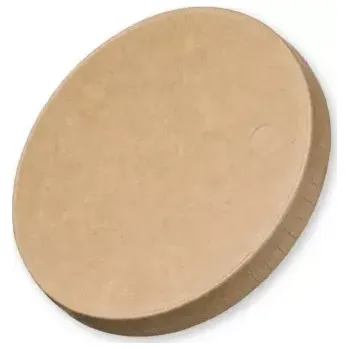 Jednorázové nádobí Gastro obaly Víčko papírové hnědé na kelímek 5-16oz s průměrem 90mm (min. počet 1000ks)