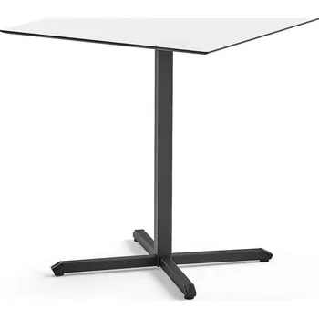 Jídelní stůl Stůl BECKY, 680x680x720 mm, černý rám, bílá