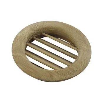 Větrací mřížka Větrací rozeta kulatá o 74 mm, sání o 60 mm, přírodní dub