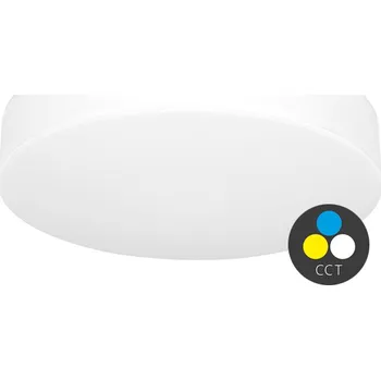 Ecolite MAKARON LED sv. stropní kruh 50W,50cm,4250lm,CCT,IP44,bíllá