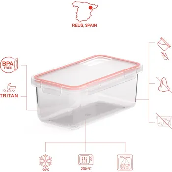 Termoska Valira svačinová krabička na skladování potravin 1l TRANSPARENTNÍ