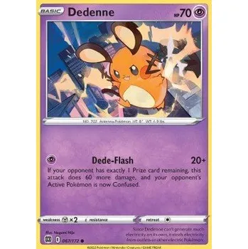 Volný čas Pokémon BRS 067/172 Dedenne - Brilliant Stars Stav: Near Mint, Verze: NORMAL