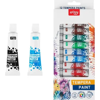 Vodová barva Easy Temperové barvy - 12 ks