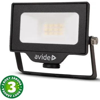 Prémiový ultratenký LED reflektor černý 10W 1000lm, studená, s přípravou na čidlo, 3 roky