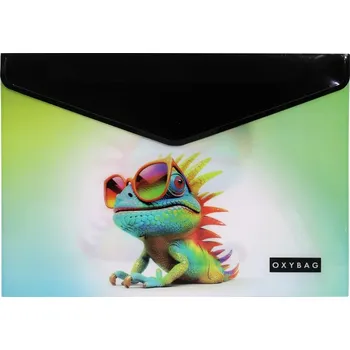 Oxybag Psaníčko s drukem A4 crazy animals chameleon