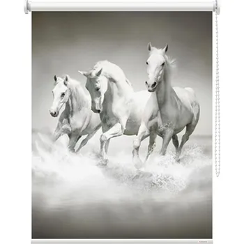Roleta Fotoroleta - Koně běžící Látka: Zatemňující