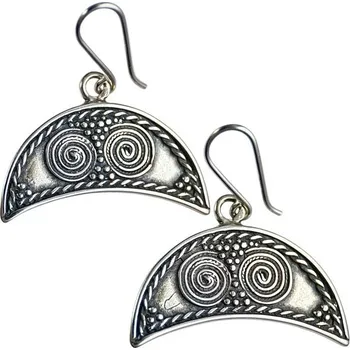 Náušnice Drakkaria LUNICE stříbrné náušnice Velká Morava, Ag 925, 11g