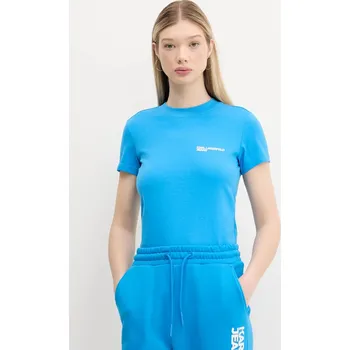 Bavlněné tričko Karl Lagerfeld Jeans modrá barva, A1W17004 55X, vel. M