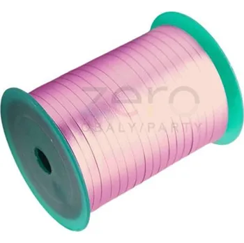 Stuha Stuha plastová 0,5 cm x 250 y - růžovo-fialová (matný kov)